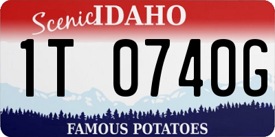 ID license plate 1T0740G
