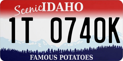 ID license plate 1T0740K
