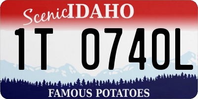 ID license plate 1T0740L