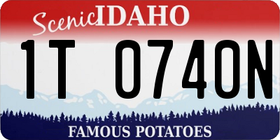 ID license plate 1T0740N