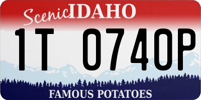 ID license plate 1T0740P