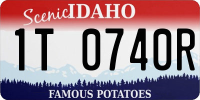 ID license plate 1T0740R
