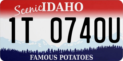 ID license plate 1T0740U