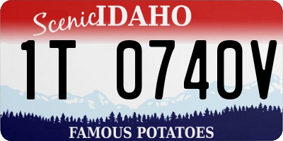 ID license plate 1T0740V