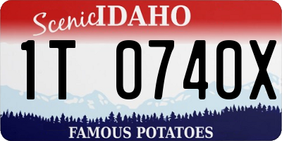 ID license plate 1T0740X