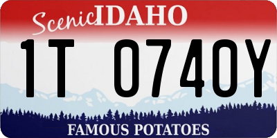 ID license plate 1T0740Y