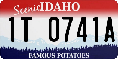 ID license plate 1T0741A