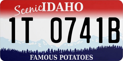 ID license plate 1T0741B