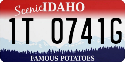 ID license plate 1T0741G