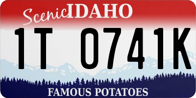 ID license plate 1T0741K