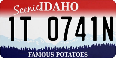 ID license plate 1T0741N