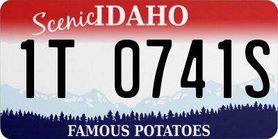 ID license plate 1T0741S