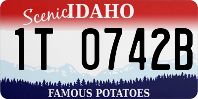 ID license plate 1T0742B
