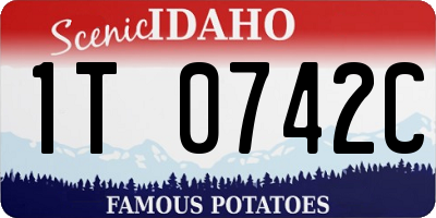 ID license plate 1T0742C