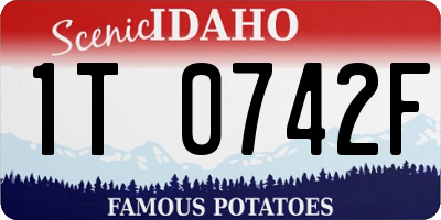ID license plate 1T0742F
