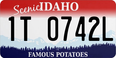 ID license plate 1T0742L