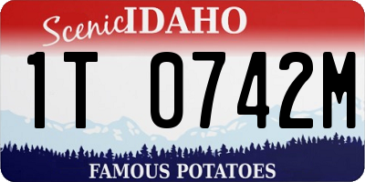 ID license plate 1T0742M