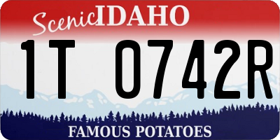 ID license plate 1T0742R
