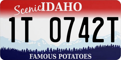 ID license plate 1T0742T