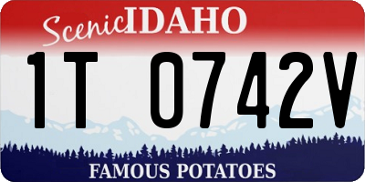 ID license plate 1T0742V