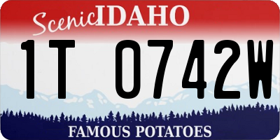 ID license plate 1T0742W
