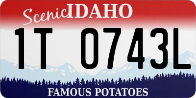 ID license plate 1T0743L