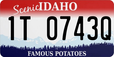 ID license plate 1T0743Q