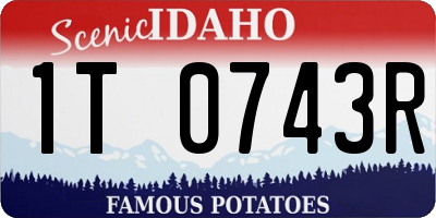 ID license plate 1T0743R