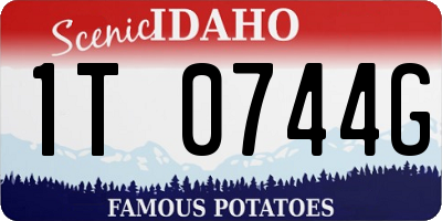 ID license plate 1T0744G