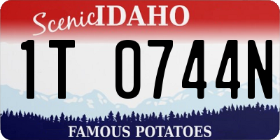 ID license plate 1T0744N