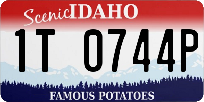 ID license plate 1T0744P