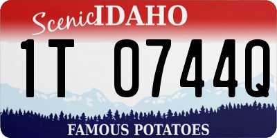 ID license plate 1T0744Q