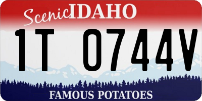 ID license plate 1T0744V