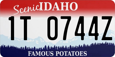 ID license plate 1T0744Z