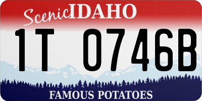 ID license plate 1T0746B
