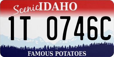 ID license plate 1T0746C
