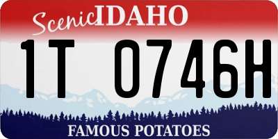 ID license plate 1T0746H