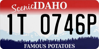 ID license plate 1T0746P