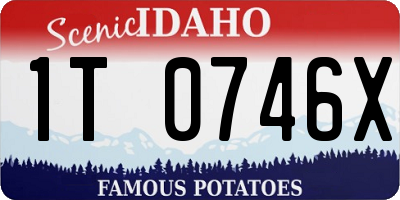 ID license plate 1T0746X