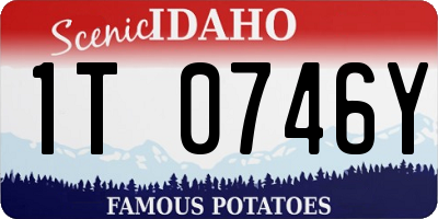 ID license plate 1T0746Y