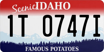 ID license plate 1T0747I