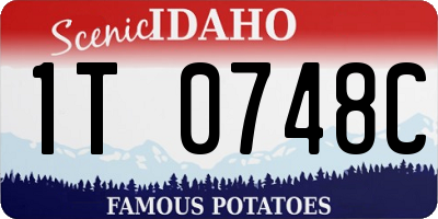 ID license plate 1T0748C