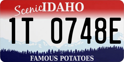 ID license plate 1T0748E