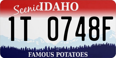 ID license plate 1T0748F
