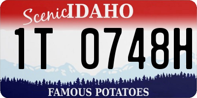 ID license plate 1T0748H
