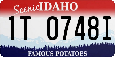 ID license plate 1T0748I