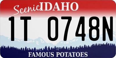ID license plate 1T0748N