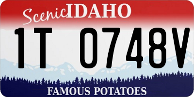 ID license plate 1T0748V