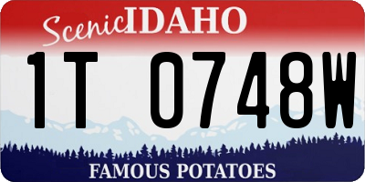 ID license plate 1T0748W