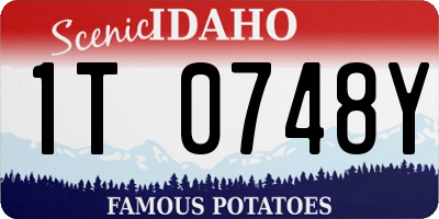 ID license plate 1T0748Y
